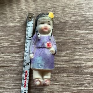 Vintage 1950’ porcelain Indian girl Japan